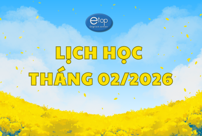 LỊCH HỌC THÁNG 02/2026